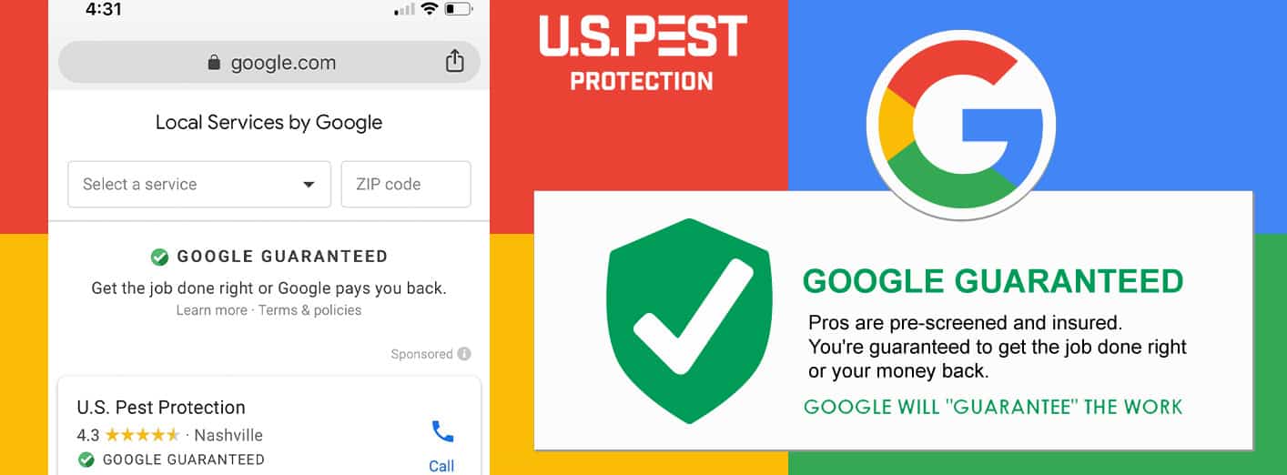 Google Guaranteed U.S. Pest Local Service Provider
