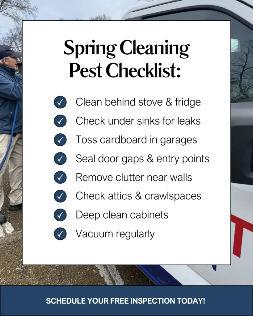 Spring Cleaning Pest Checklist