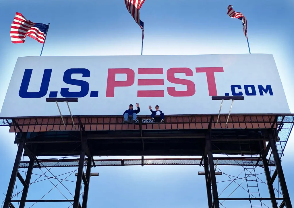 A Tick Put My Husband in the Emergency Room Twice 3 US Pests owners JK and Erica on billboard