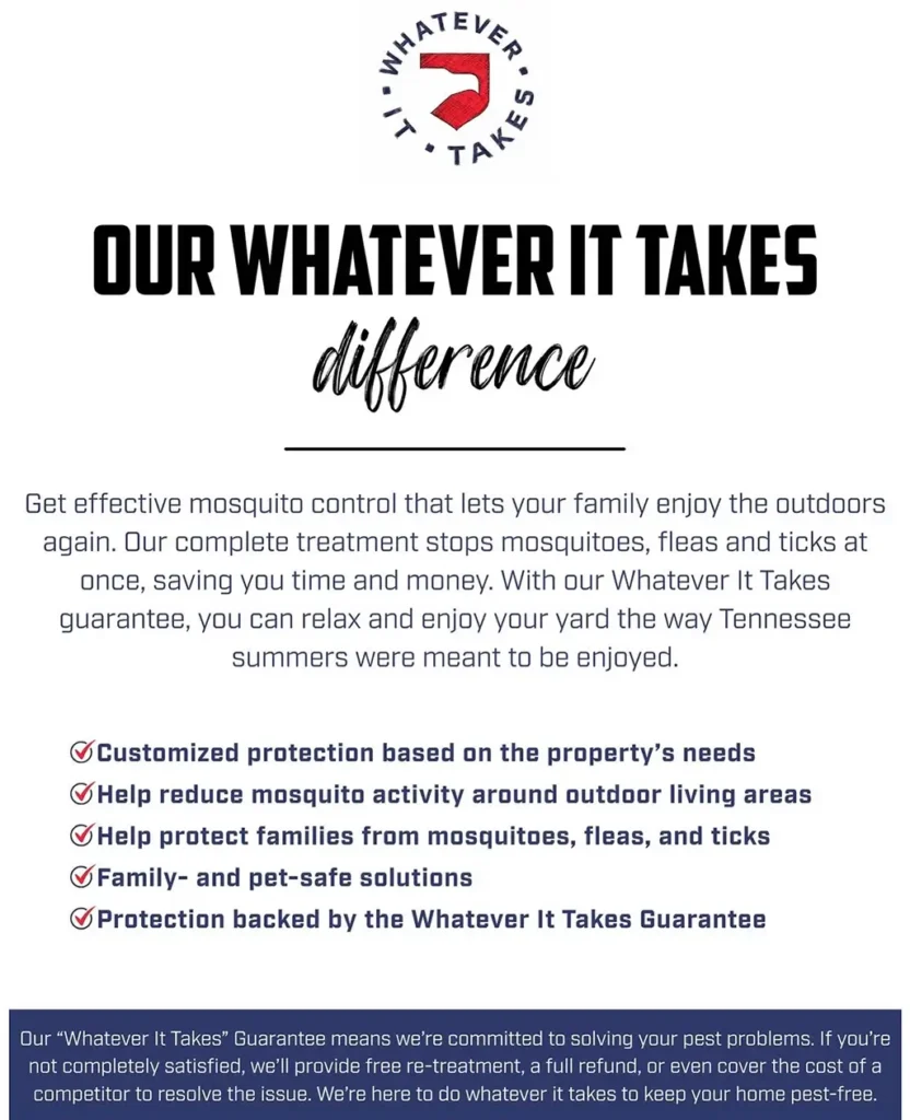 Mosquito Control That Actually Works in Middle TN Humidity 3 Whatever it takes, the U.S. Pest Control promise.