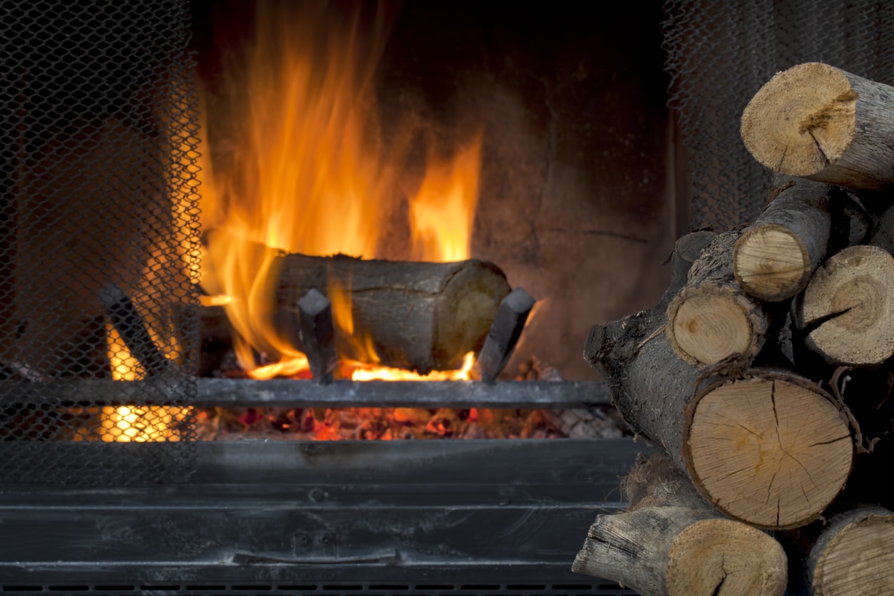Firewood and Fireplace