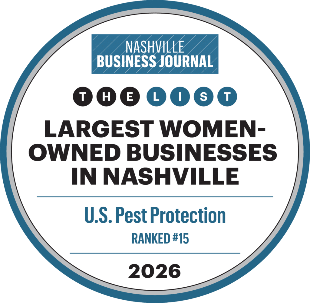 Nashville Business Journal 2026 Largest Women-Owned Businesses in Nashville badge, U.S. Pest Protection ranked #15